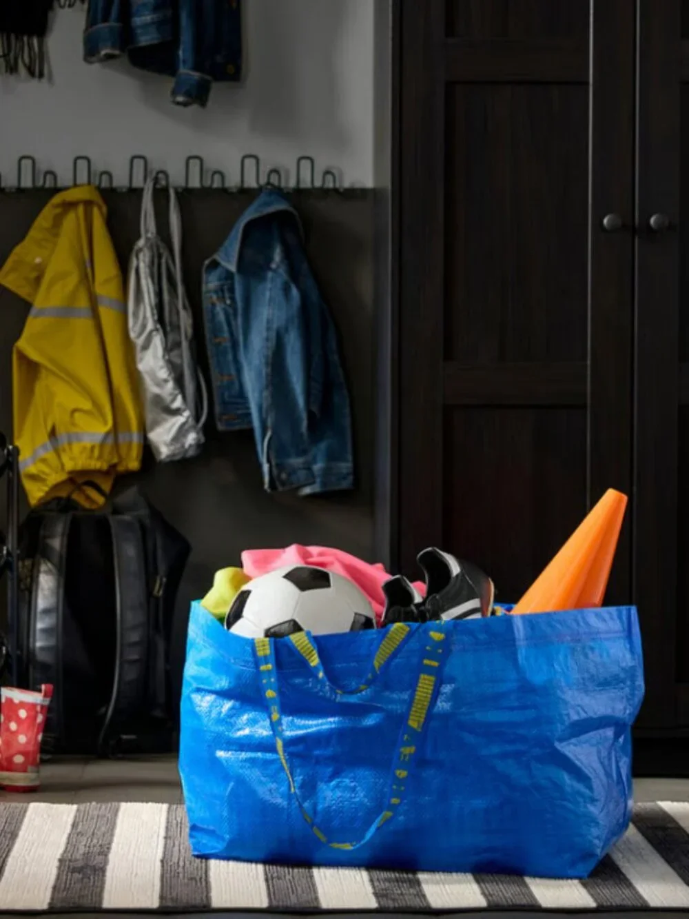 Ikea FRAKTA Shopping Bag Large Blue 19 Gallon NEW